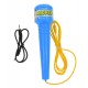 Microfon de jucarie, karaoke pentru copii, cu amplificator voce, MP3 si mufa Jack, albastru - 5836