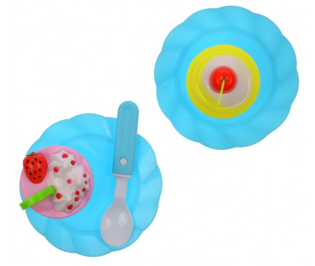 OFERTA! Set Bucatarie de jucarie cu mancare, ustensile, recipiente, sunete si lumini pentru copii - WDA24