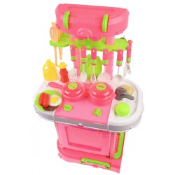 Set Bucatarie de jucarie, troler cu mancare, ustensile, recipiente, sunete si lumini pentru copii - LY638 Set Bucatarie de jucarie, troler cu mancare, ustensile, recipiente, sunete si lumini pentru copii - LY638