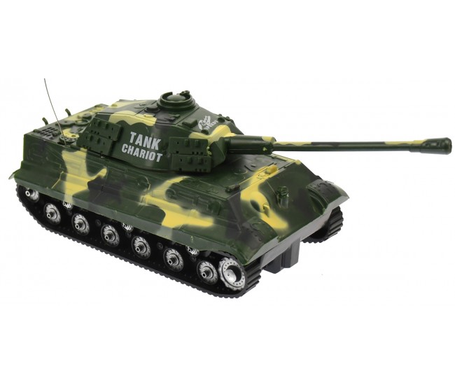 Tanc de jucarie cu telecomanda, pentru copii, control de la distanta, verde - AKX5251V