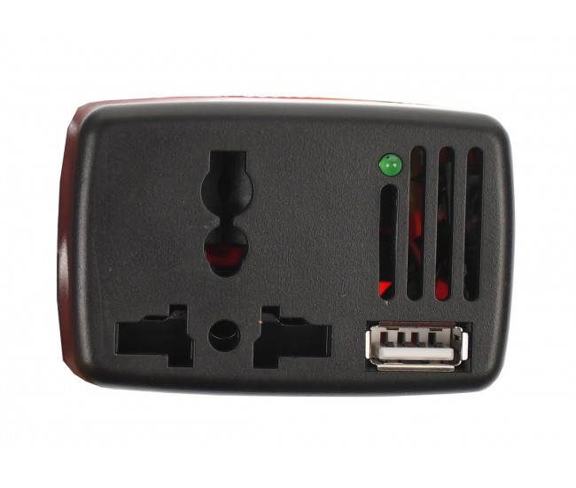 Invertor Auto 12V la 220V, USB 5V 0.5 A - INV150W