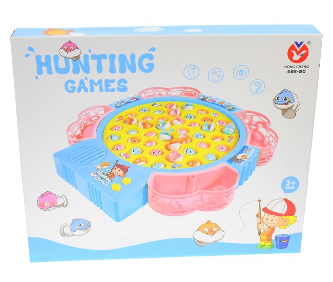 Joc competitiv de pescuit, pentru copii, jucarie cu 4 undite si 42 de pestisori - 68520