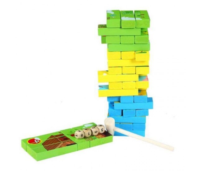 Joc Interactiv Jenga Puzzle, 3 Imagini - JG213