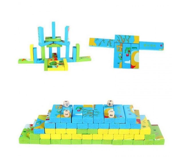 Joc Interactiv Jenga Puzzle, 3 Imagini - JG213