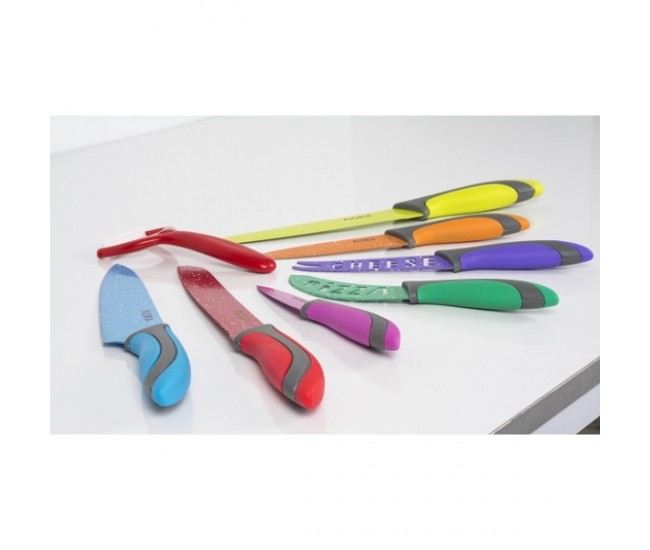 Set cutite inox 8 piese Floria ZLN-1143, Multicolor - RZLN1143