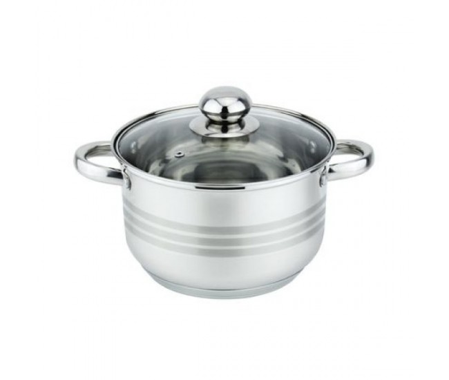 Oala cu capac Floria ZLN-4069, Inox, 24 x 15 cm, 5.5 L - ZLN4069