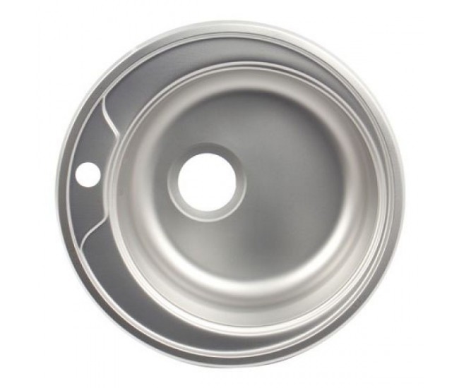 Chiuveta bucatarie rotunda, Diametru 48 cm, Inox, Finisaj anticalcar, Pentru blat, ZLN6300I Chiuveta bucatarie rotunda, Diametru 48 cm, Inox, Finisaj anticalcar, Pentru blat, ZLN6300I