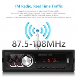 Radio de masina USB, SD, ecran LED rosu - 1781E