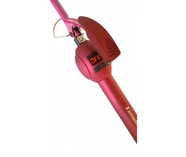 Ondulator ceramic profesional Bucle Afro Silhouette 19mm, 120-230 grade, Rosu SHINON - SH8769