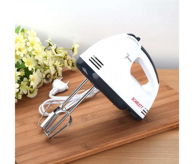 Mixer de mana Scarlett, putere 260W, 7 viteze - HE133 Mixer de mana Scarlett, putere 260W, 7 viteze - HE133
