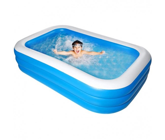 Piscina gonflabila dreptunghiulara, fabricata din PVC, dimensiuni 150x105x55cm - PSC2