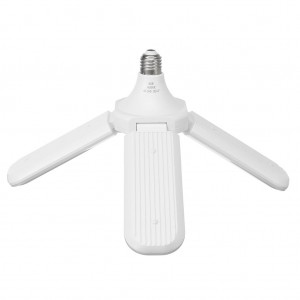 Bec LED cu 3 brate pliabile, 45 W, CCT 6500K, baza E27 - KK0163