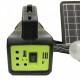 Kit solar cu lanterna si instalatie de iluminare cu 3 becuri incluse, functie de Powerbank, boxa cu Bluetooth si Radio FM - GD2000A