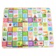 Covoras de Joaca, cu doua fete, termoizolant, cu numere si litere, 180x150 cm, multicolor