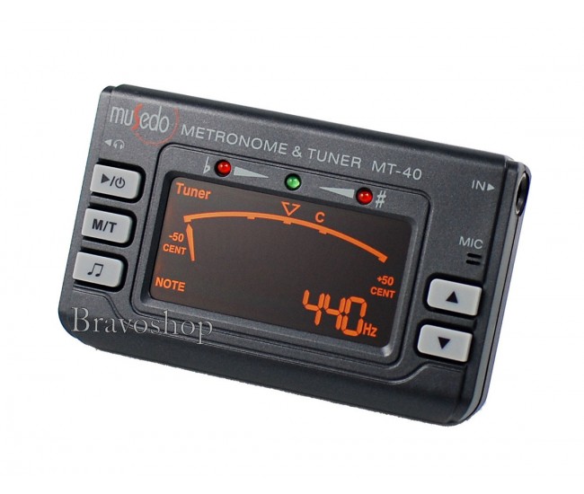 Aparat pentru acordat instrumente muzicale - Tuner, metronom si generator de ton pentru chitara MT-40 Aparat pentru acordat instrumente muzicale - Tuner, metronom si generator de ton pentru chitara MT-40