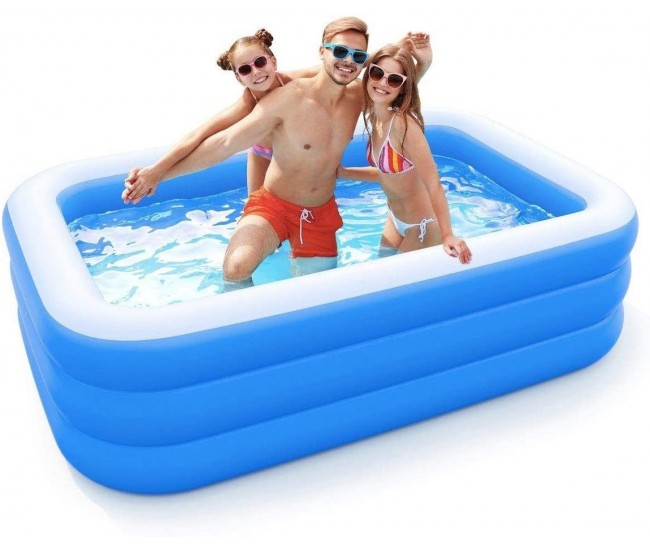 Piscina gonflabila dreptunghiulara, fabricata din PVC, dimensiuni 150x105x55cm - PSC2