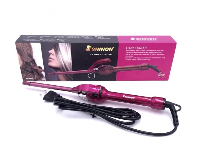 Ondulator ceramic profesional Bucle Afro Silhouette 19mm, 120-230 grade, Rosu SHINON - SH8769
