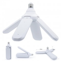 Bec LED cu 4 brate pliabile, 60 W, CCT 6500K, baza E27 - KK0164