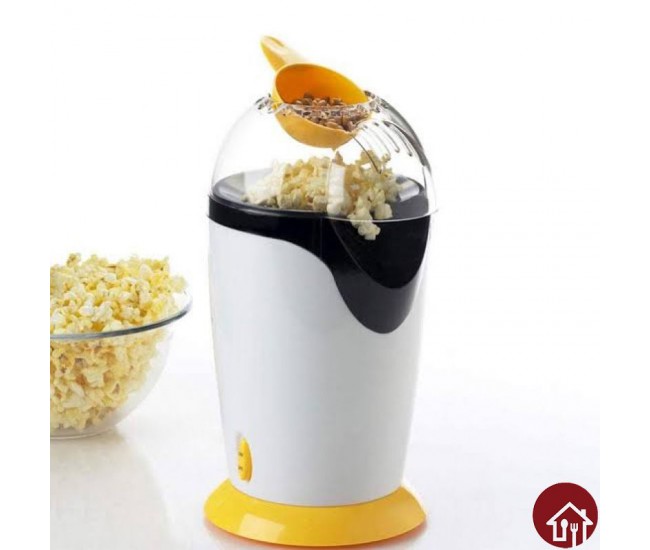 Aparat de facut popcorn Relia, 1200 W, fara ulei, dozator boabe inclus