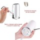 Pompa electrica pentru bidon, dozator, dispenser apa de baut, incarcare USB, alb
