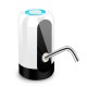 Pompa electrica pentru bidon, dozator, dispenser apa de baut, incarcare USB, alb