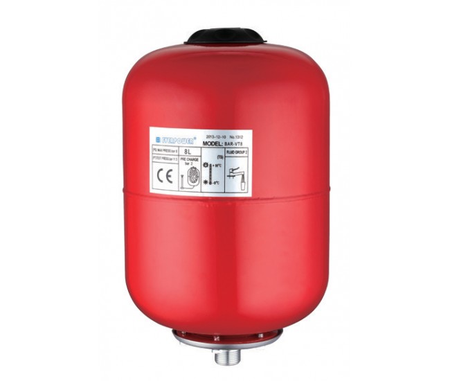 Vas expansiune sisteme incalzire Everline BAR-VT8, 8 l, 6 bar