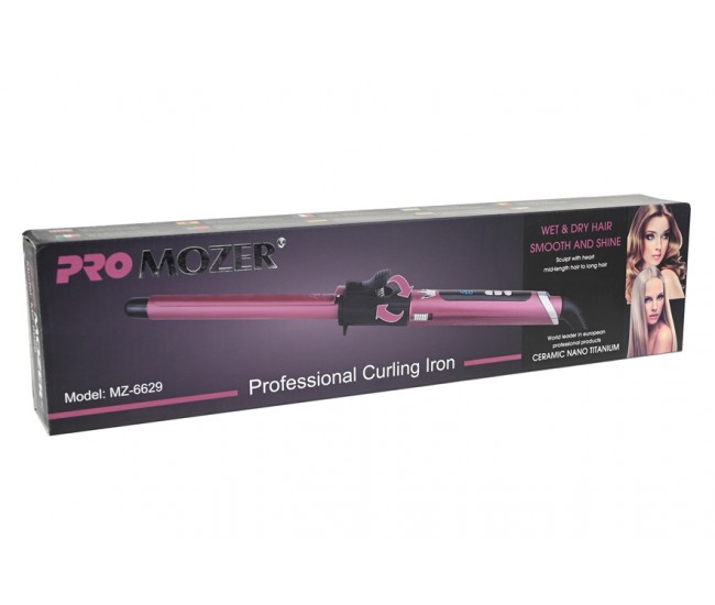 Ondulator profesional ceramic, nano titanium de 9mm, Promozer Smooth & Shine, 230 grade - MZ6629