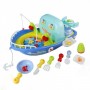 Oferta! Jucarie de pescuit barcuta, cu undite, pestisori, sunete si lumini - 88995