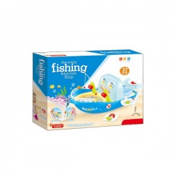Oferta! Jucarie de pescuit barcuta, cu undite, pestisori, sunete si lumini - 88995