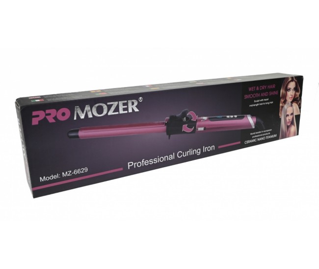 Ondulator profesional ceramic, nano titanium de 9mm, Promozer Smooth & Shine, 230 grade - MZ6629