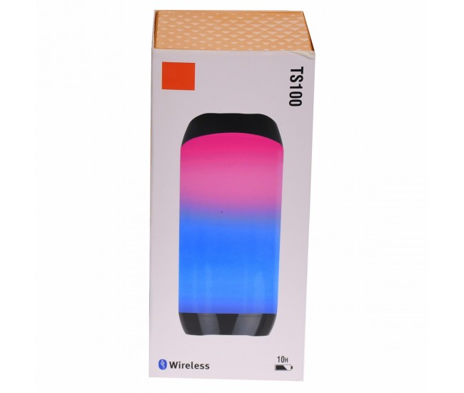 Boxa portabila reincarcabila, LED disco, putere 3 W, 2400 mAh, 10 ore autonomie