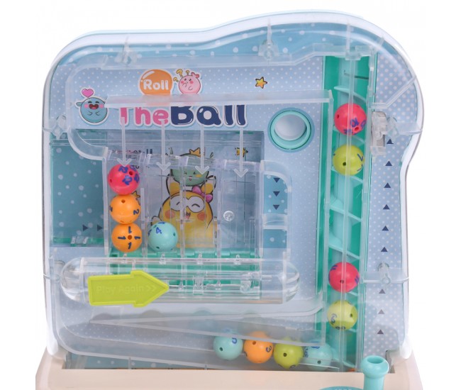 Jucarie interactiva de sortare bilute, dupa culori si modele, Roll The Ball, multicolor