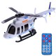 Elicopter de jucarie cu telecomanda, cu sunete, muzica si luminite, alb