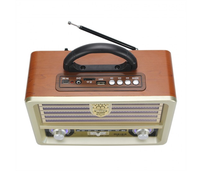 Radio Bluetooth cu MP3 Player, baterie reincarbaila, FM/AM/SW3, USB, SD/ TF CARD, Telecomanda - M113BTMD