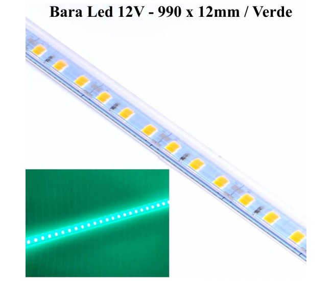 BARA CU 72 LED SMD 5050 / VERDE, 990X12X1MM