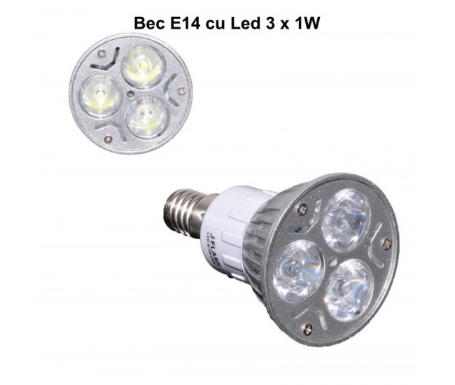 BEC E14 CU LED 3W / 220V