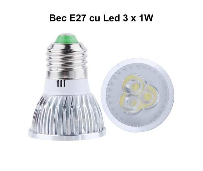 BEC E27 CU LED 3W / 220V