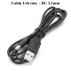 CABLU ALIMENTARE USB TATA LA DC TATA 2,1MM / 0,6M123