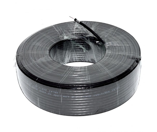CABLU COAXIAL TV NEGRU RG6U 75 OHM ( ALIAJ )