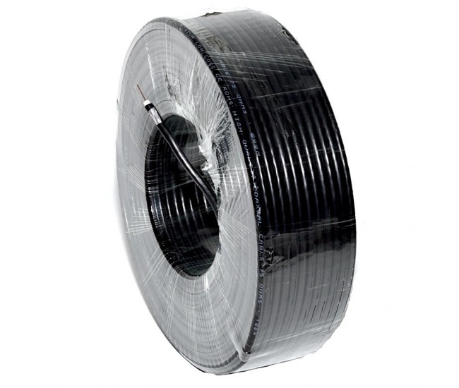 CABLU COAXIAL TV NEGRU RG6U 75 OHM ( ALIAJ )