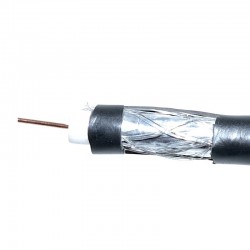 CABLU COAXIAL TV NEGRU RG6U 75 OHM ( ALIAJ ) CABLU COAXIAL TV NEGRU RG6U 75 OHM ( ALIAJ )