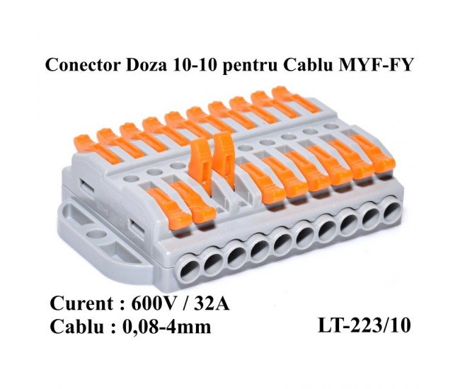 CONECTOR DOZA 10-10 PENTRU CABLU , LT-223/10