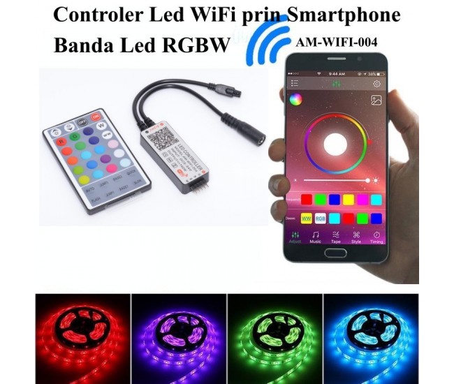 CONTROLER LED RGBW - WIFI LA SMATRPHONE , 32 TASTE