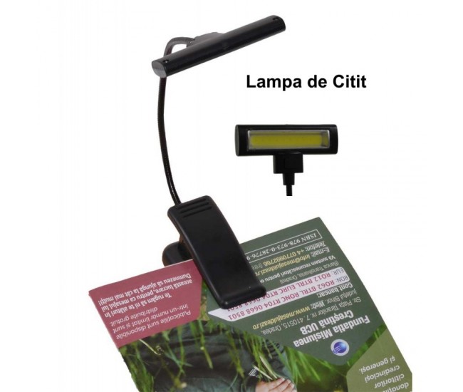 LAMPA DE CARTE CU CLIPS