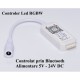 MINI CONTROLER LED RGBW CU BLUETOOTH , 5 - 24V