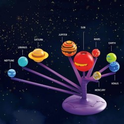 Jucarie educativa pentru copii, Sistemul Solar cu proiectie, miscarea planetelor si pictarea lor, 8 ani Jucarie educativa pentru copii, Sistemul Solar cu proiectie, miscarea planetelor si pictarea lor, 8 ani