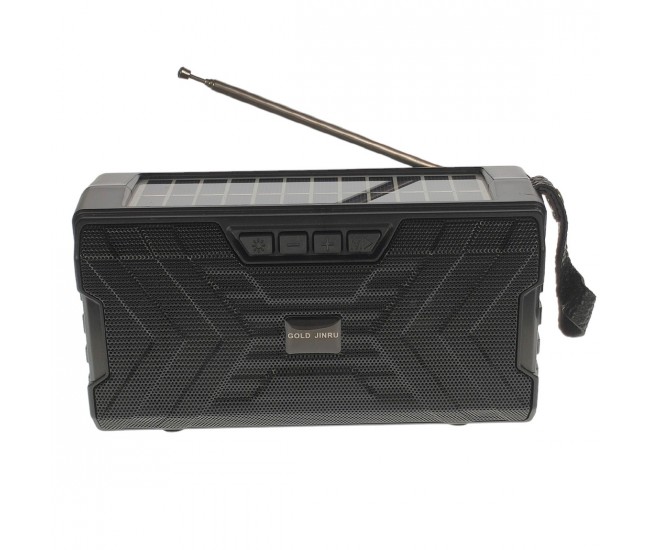 Boxa Portabila Reincarcabila Solar, cu Radio FM si Lanterna, Putere 5 W, 1200 mAh, USB/TF/FM - JR1196