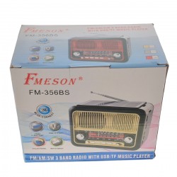 Radio MP3 Portabil cu Bluetooth, Panou Solar si baterie reincarcabila, cu Lanterna, USB, TF, AUX, Bej - 356BS