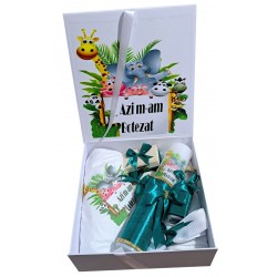 Set Trusou si lumanare pentru botez fetite si baieti, set complet pentru biserica ALBINUTA5