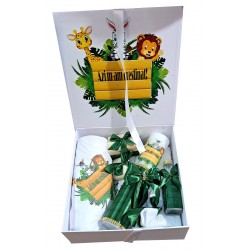 Set Trusou si lumanare pentru botez fetite si baieti, set complet pentru biserica ALBINUTA7